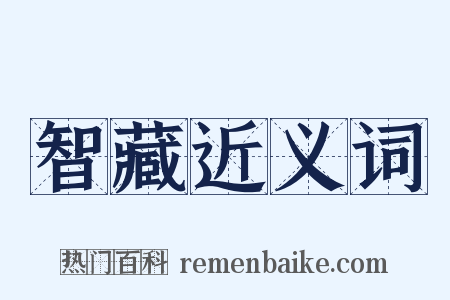 智藏近义词是什么意思的图片